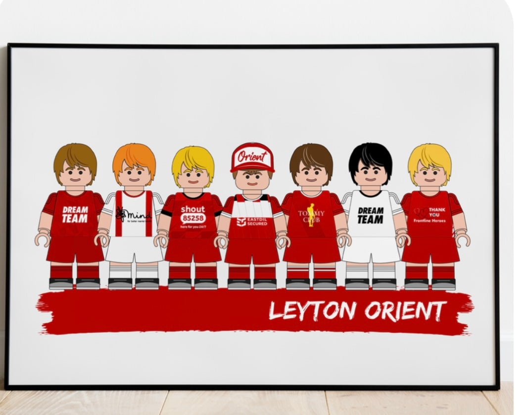 Lego & Starwars Football Print