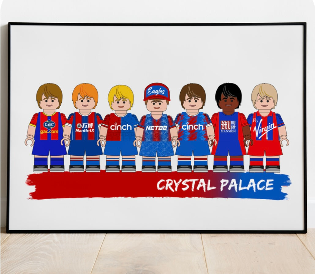 Lego & Starwars Football Print