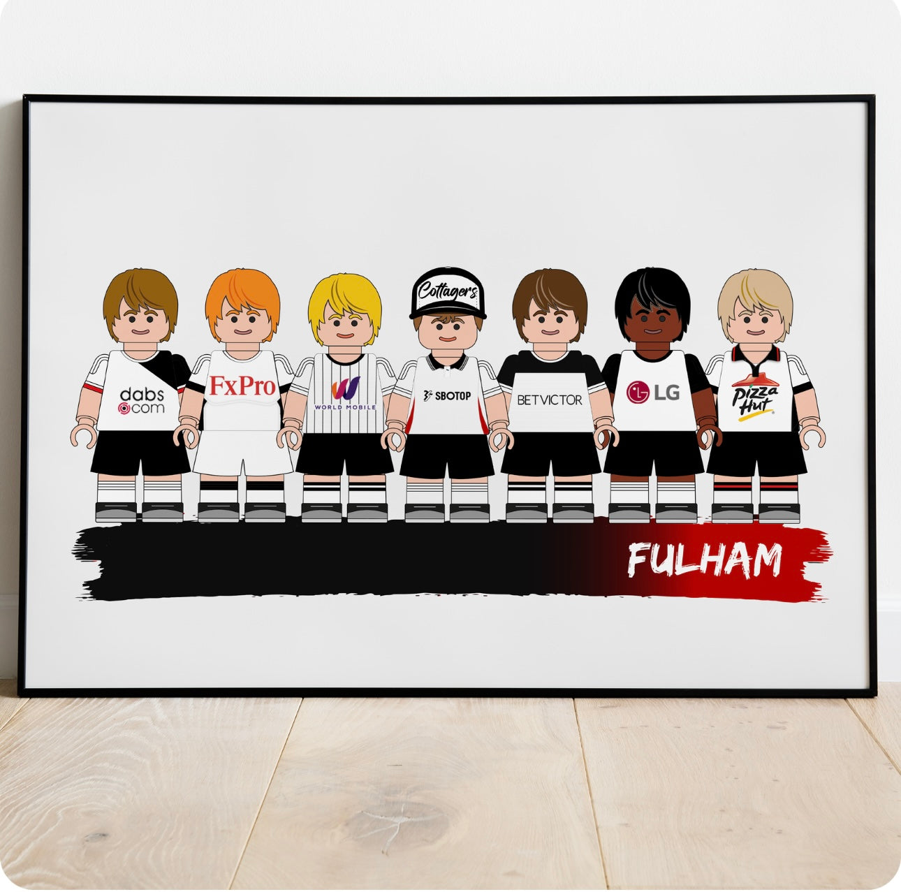 Lego & Starwars Football Print
