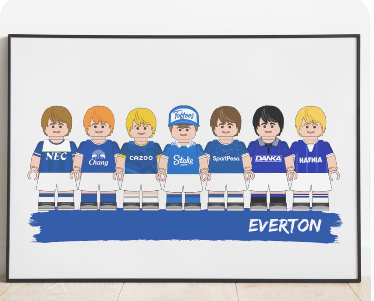 Lego & Starwars Football Print