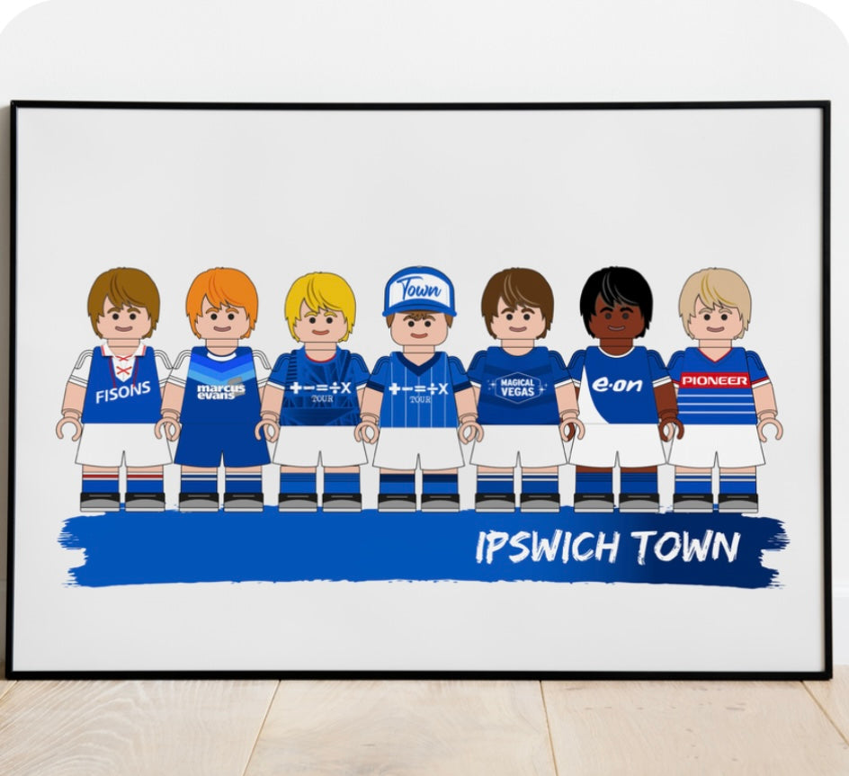 Lego & Starwars Football Print