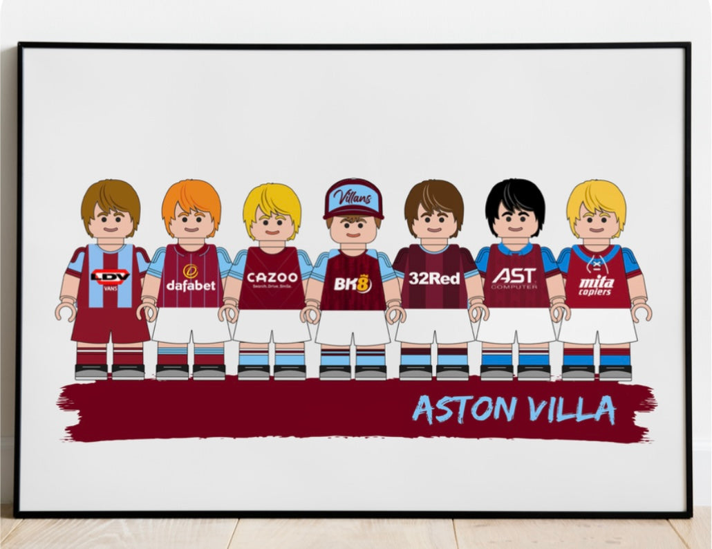 Lego & Starwars Football Print