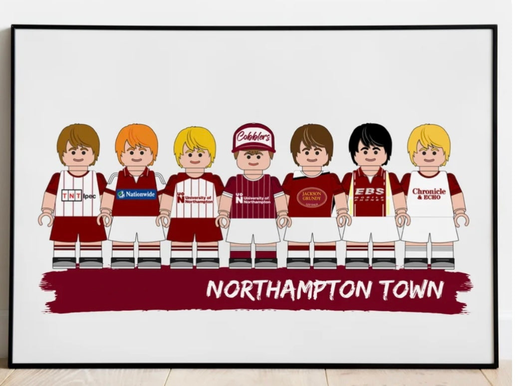 Lego & Starwars Football Print
