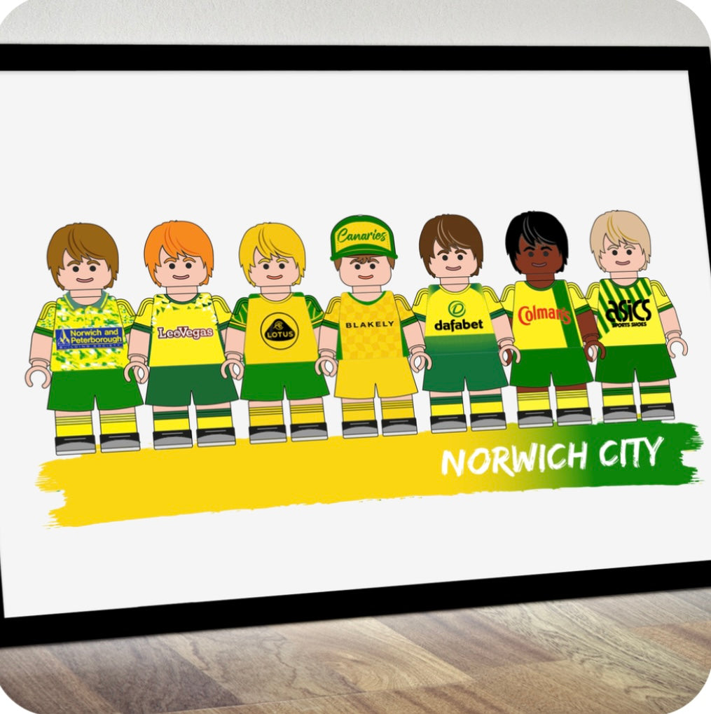 Lego & Starwars Football Print