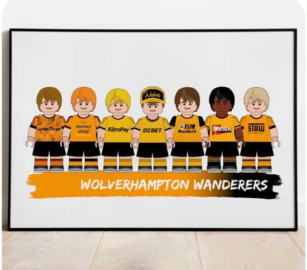 Lego & Starwars Football Print