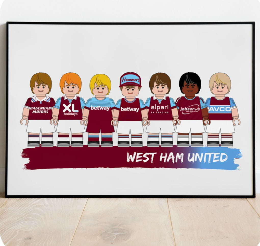 Lego & Starwars Football Print