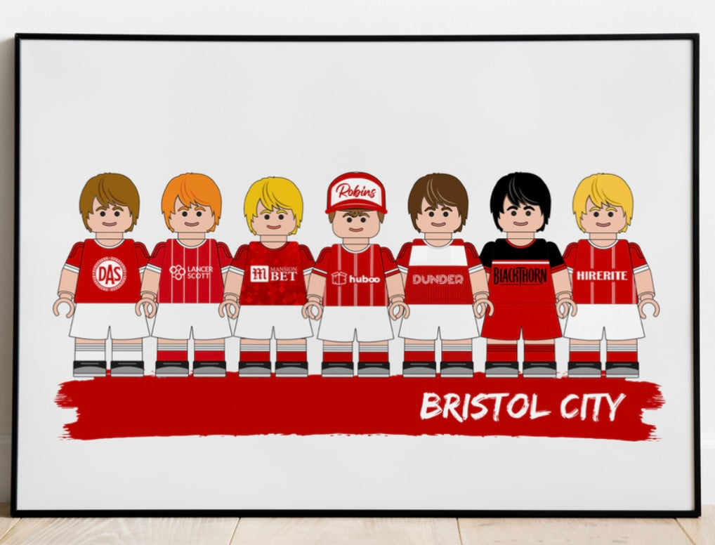 Lego & Starwars Football Print