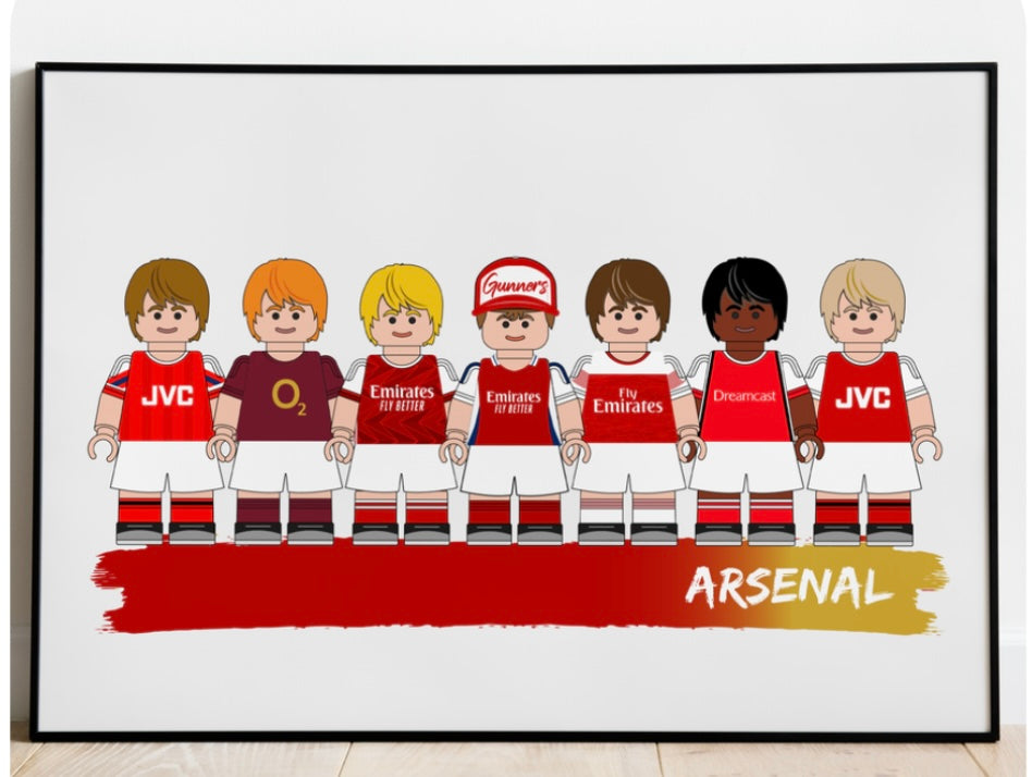 Lego & Starwars Football Print