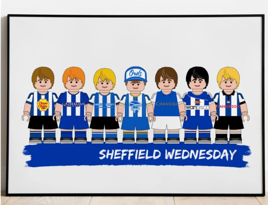 Lego & Starwars Football Print