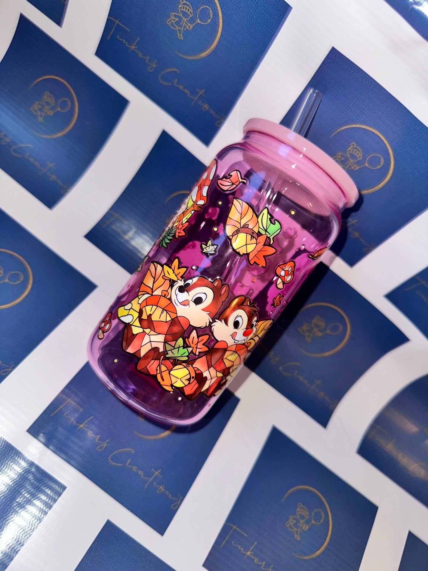 Autumn Chip & Dale Disney Tumbler