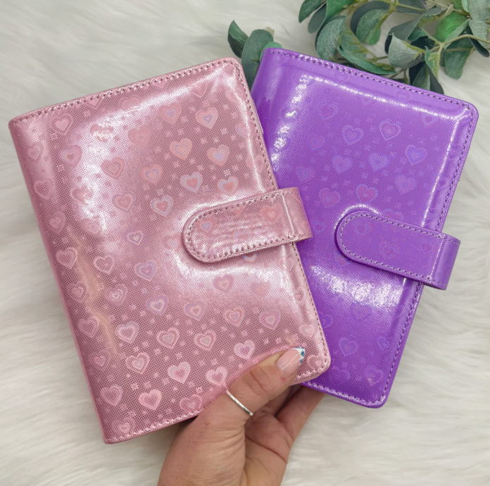 A6 Holo Heart Budget Binders/Organiser