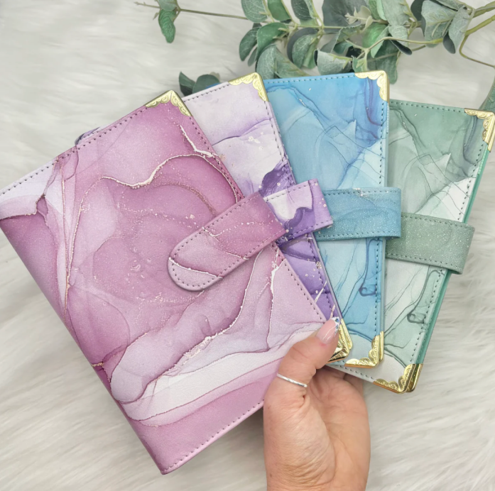 A6 Marble Print Budget Binders/Organiser