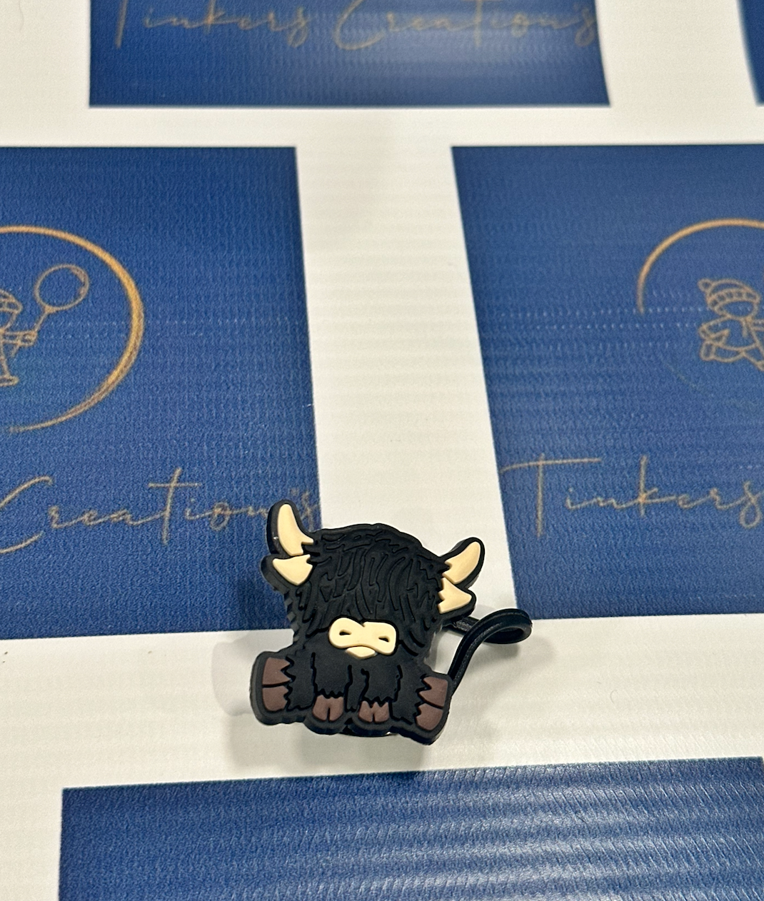 Highland Cow Straw Toppers