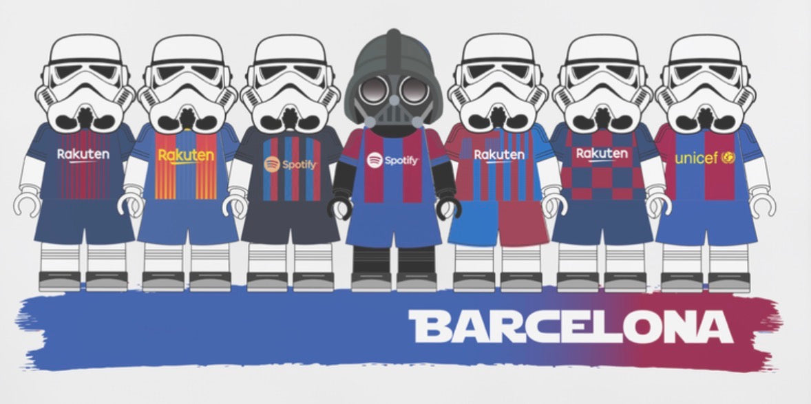 Starwars Football Prints