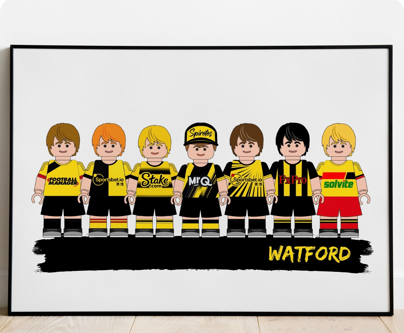 Lego & Starwars Football Print