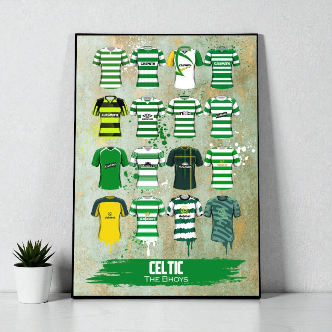 Scottish Football Prints A4 Framed