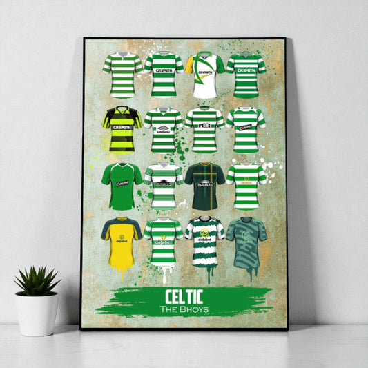Scottish Football Prints A4 Framed