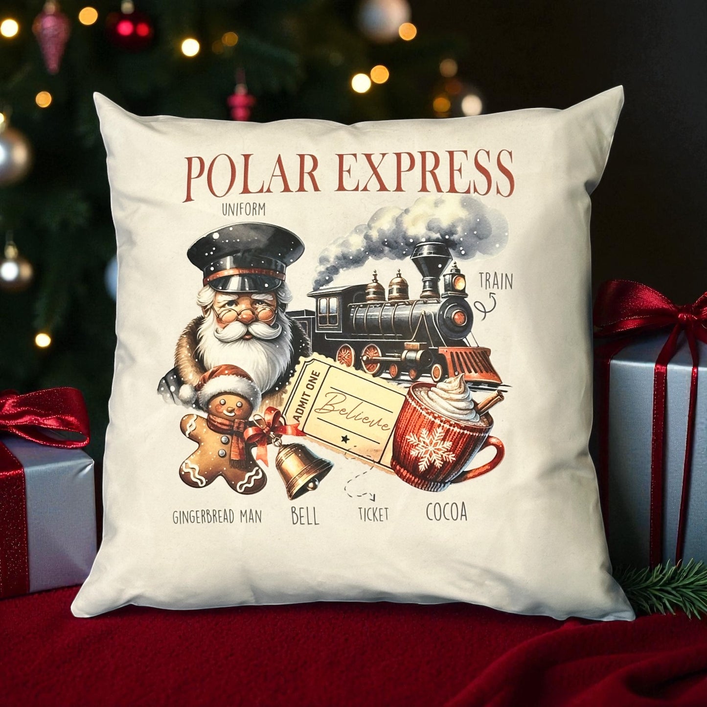 Polar Express Pillow